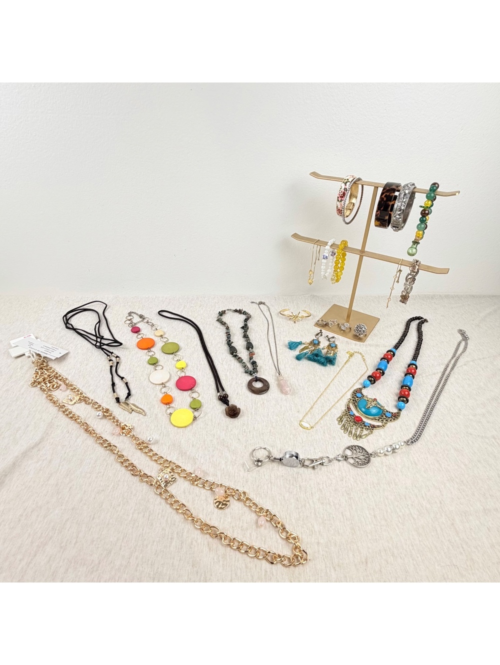 25 Pc Mixed Jewelry Lot Kendra Scott Boho Western Necklaces Bracelets Rings